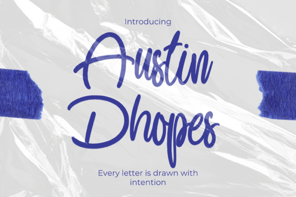 Austin Dhopes: A Stylish Script Font for Crafters