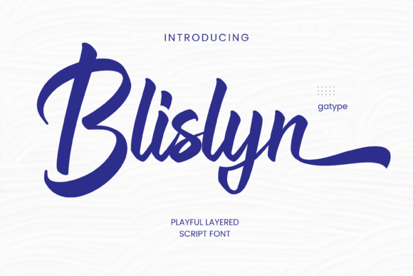 Blislyn: A Charming Script Font for Editorial Design