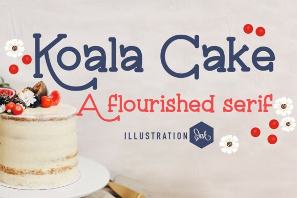 Charming Koala Cake Font for Creative Makers