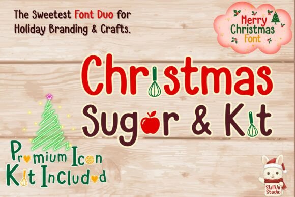 Christmas Sugar and Kit Duo: A Festive Font for Engaging Campaigns