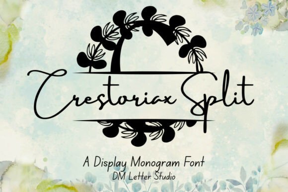Elevate Your Brand with Crestoriax Split Monogram Font