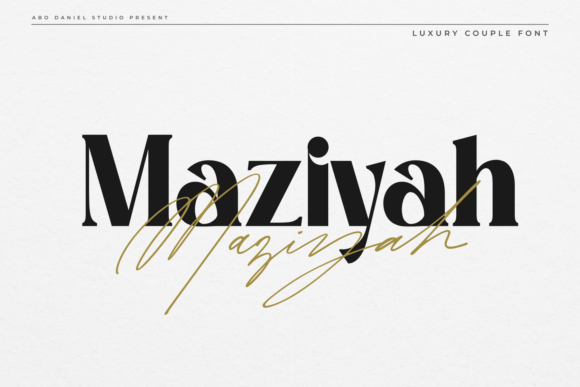 Elevate Your Brand with Maziyah Duo Font