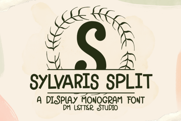 Elevate Your Editorial Design with Sylvaris Split Monogram