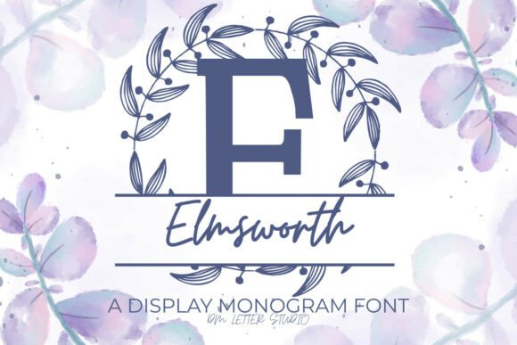 Elmsworth Split Monogram: A Refined Typeface for Web Design