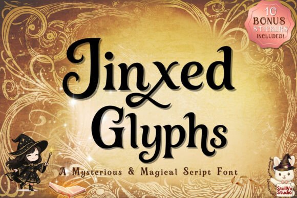 Enchant Your Brand with Jinxed Glyphs Font