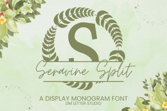 Enhance Your Brand with Seravine Split Monogram Font