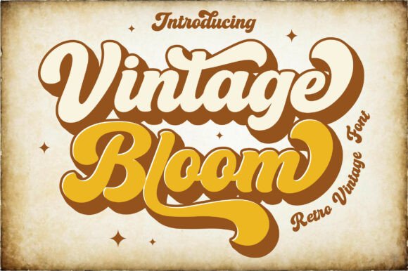 Enhance Your Brand with Vintage Bloom Font