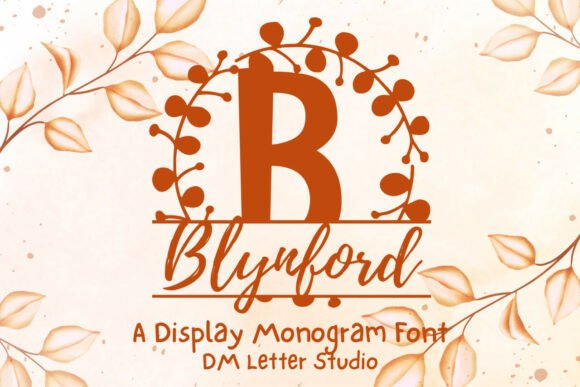 Enhance Your Publication with Blynford Split Monogram Font