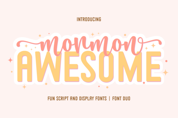 Exploring Mormon Awesome Duo: A Charming Font for Editorial Design