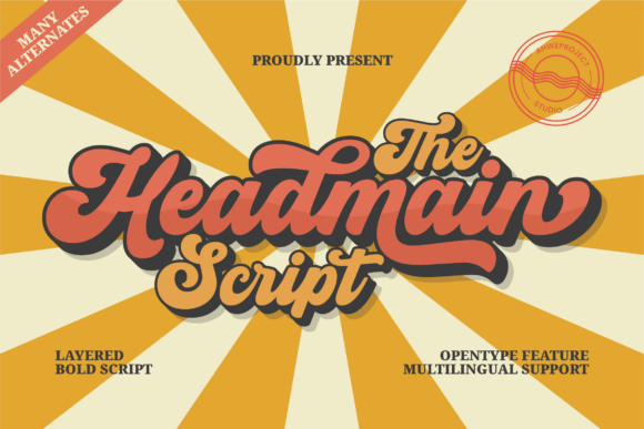 Headmain: A Bold Script Font for Eye-Catching Web Design