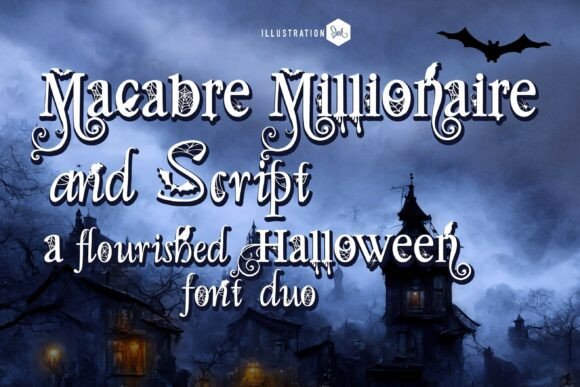 Macabre Millionaire Duo: A Spooky and Stylish Web Font