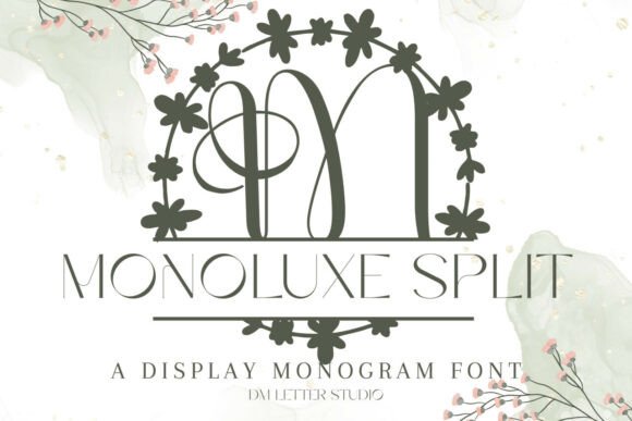 Monoluxe Split Monogram: Elevate Your Brand with This Premium Font