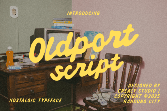 Oldport Script: A Handwritten Font for Vintage Web Design