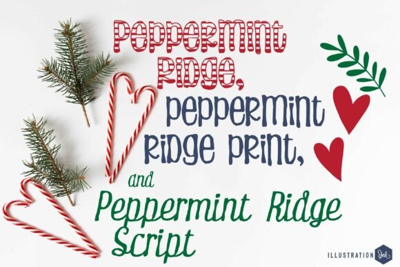 Peppermint Ridge Trio: A Festive Font for Web Design