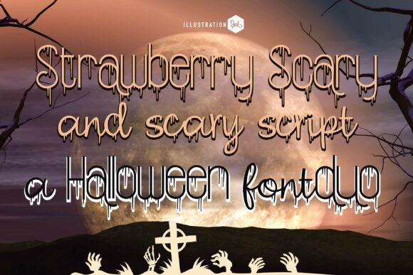Strawberry Scary Duo: A Spooky Font for Halloween Creations
