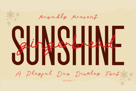 Sunshine Gingerbread: A Charming Duo Font for Web Design