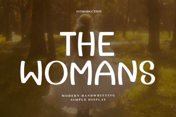 The Womans: A Graceful Handwritten Display Font for Web Design
