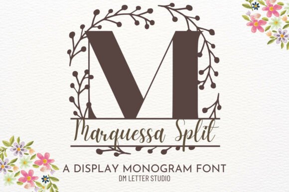 Transform Your Brand with Marquessa Split Monogram Font