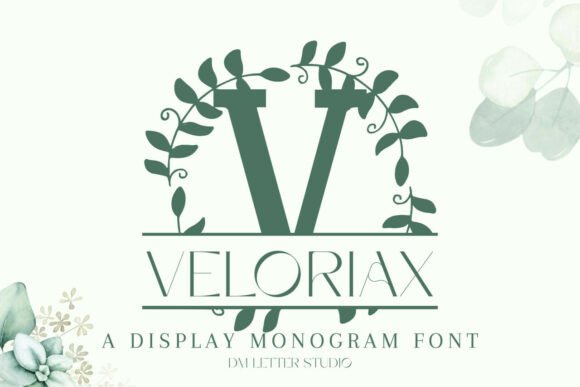 Veloriax Split Monogram: The Perfect Font for Your Next Campaign