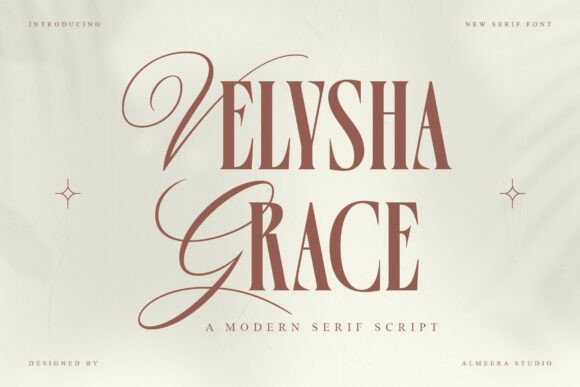 Velysha Grace: Elevate Your Web Design with This Modern Serif Script