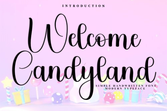 Welcome Candyland: A Festive Font for Enchanting Designs