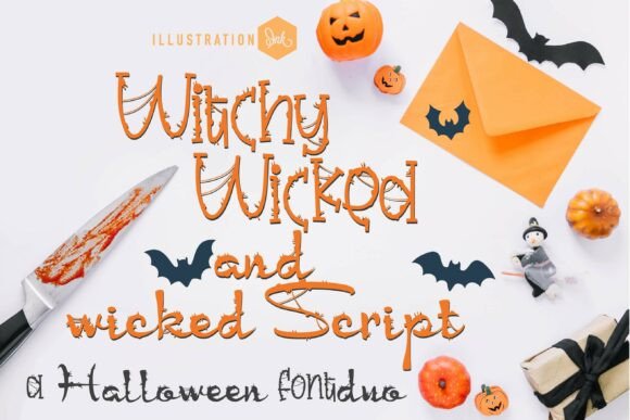Witchy Wicked Duo: A Spooky and Playful Typeface for Your Next Design